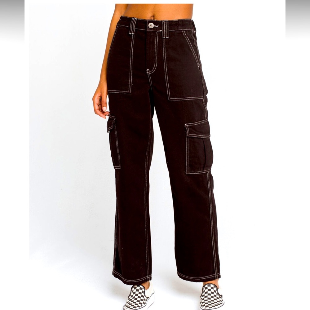 Urban Outfitters Black Contrast Stitching Skate Jean size 24